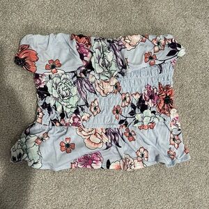 Candies strapless flower top